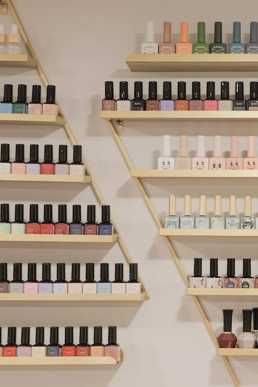 The polish wall — pick any shade